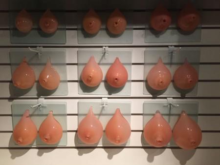 Jessica Townsend's breast implant art at the Hotel Murano