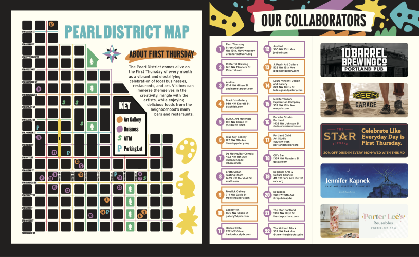 First Thursday Street Art Map